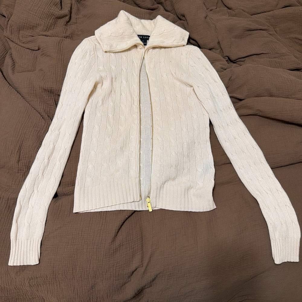 Women's Cream Cashmere Sweater